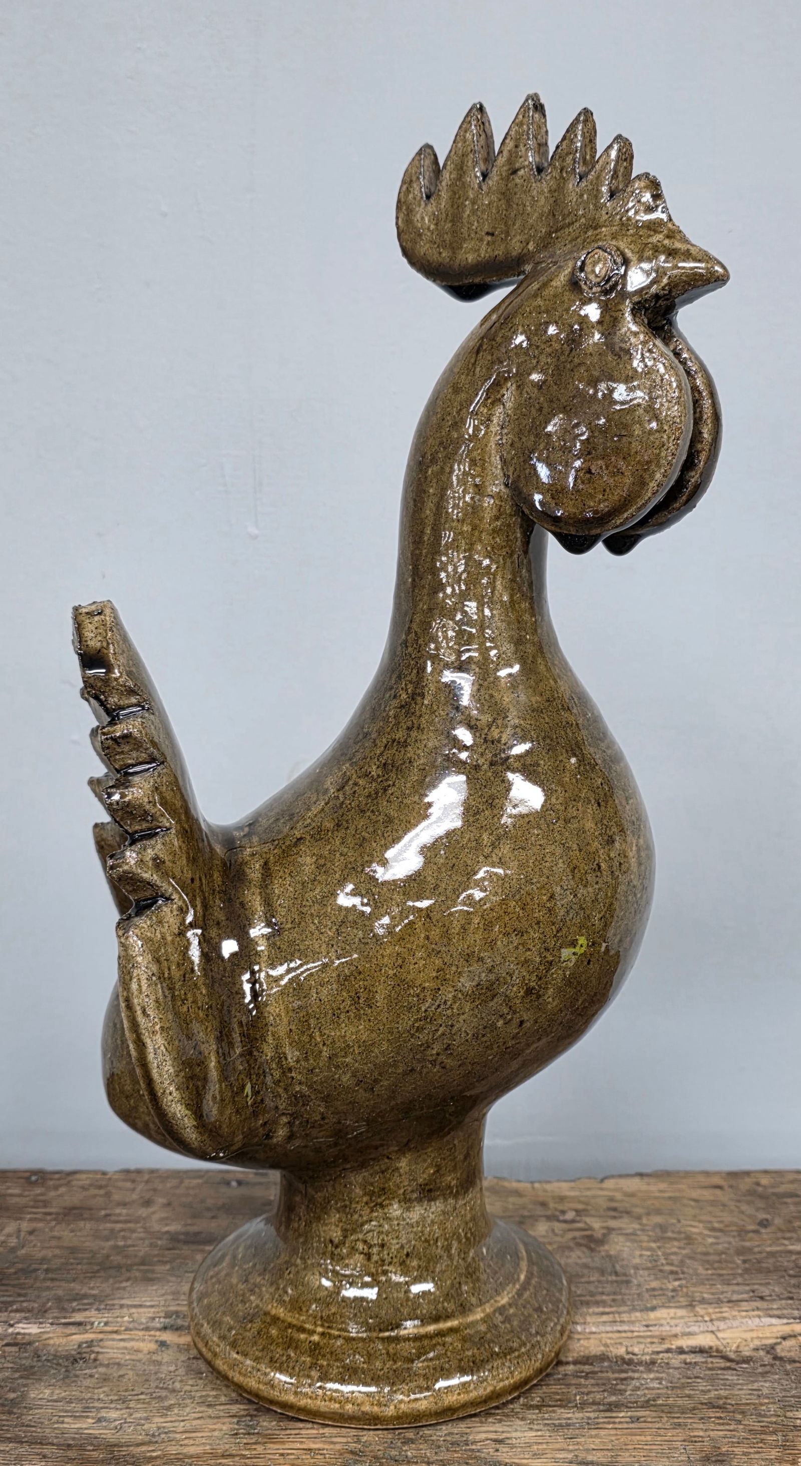 Fine Signed 1986 Edwin "Nub" Meaders Rooster (1 of 7)