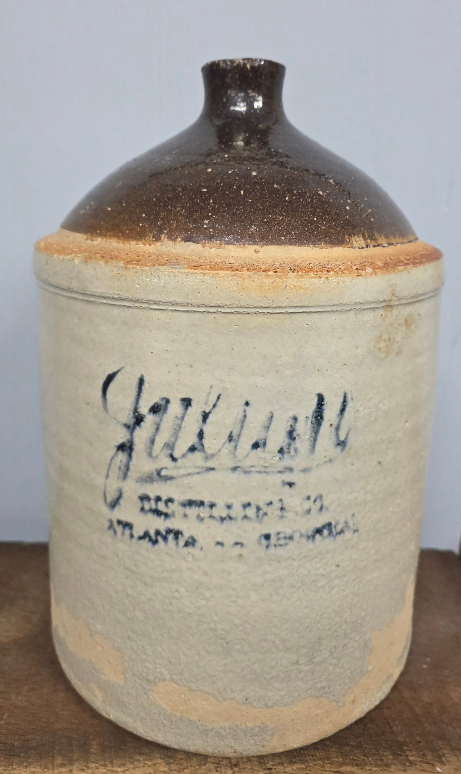 2 Gallon Julian Whiskey Stenciled Jug Atlanta, GA (1 of 5)