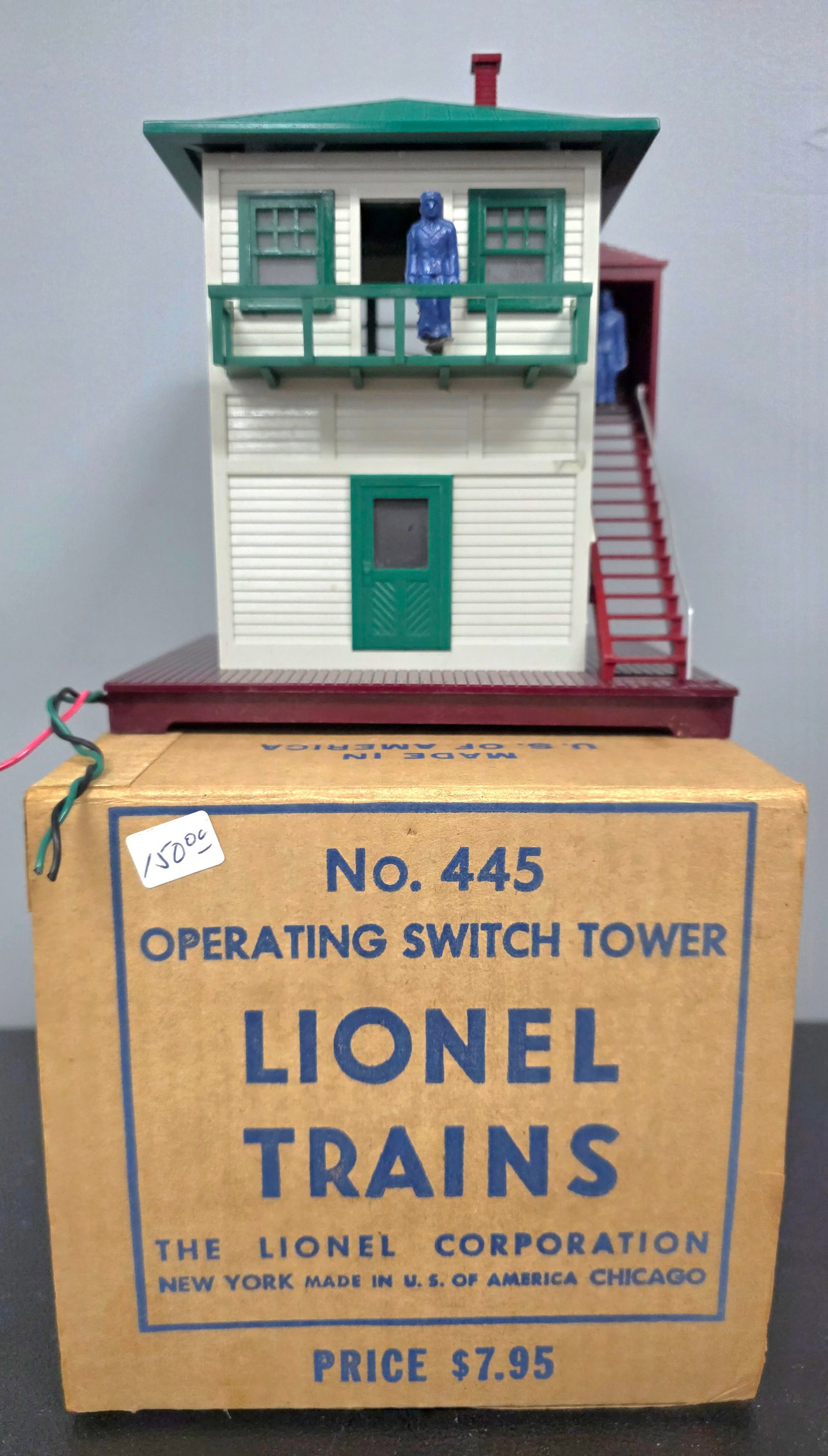 Lionel Post War #445 Operating Switch Tower W/ Box - 2