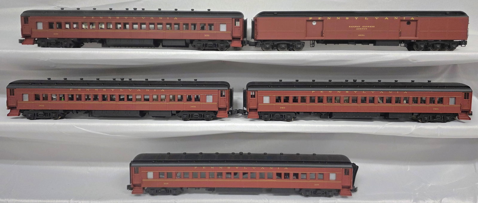 Pennsylvania Passenger & Baggage Car Set of 5 (1 of 6)
