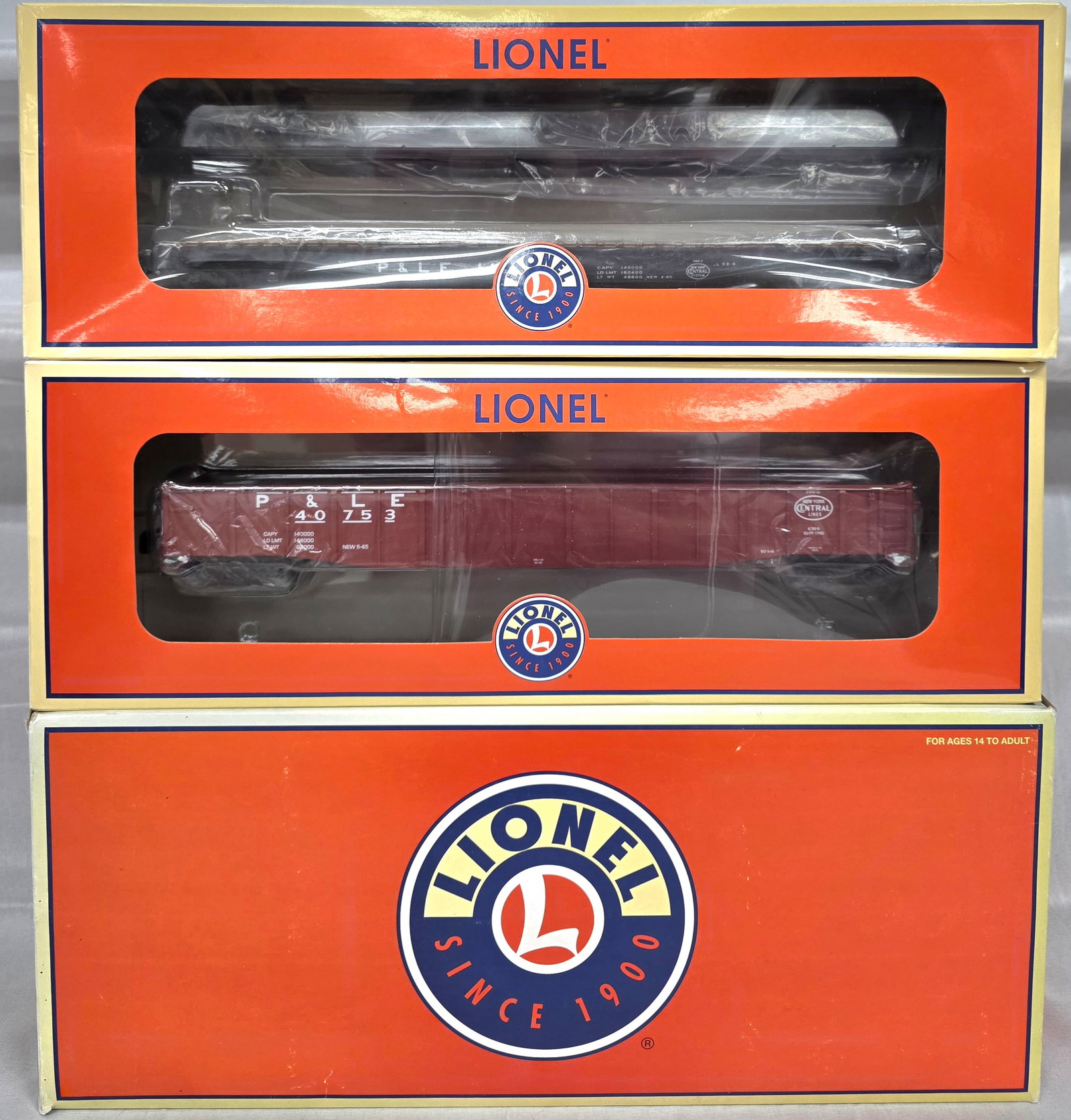 Lionel P & LE Gondala, Flatcar, Pipeload Set (NIB) (1 of 3)