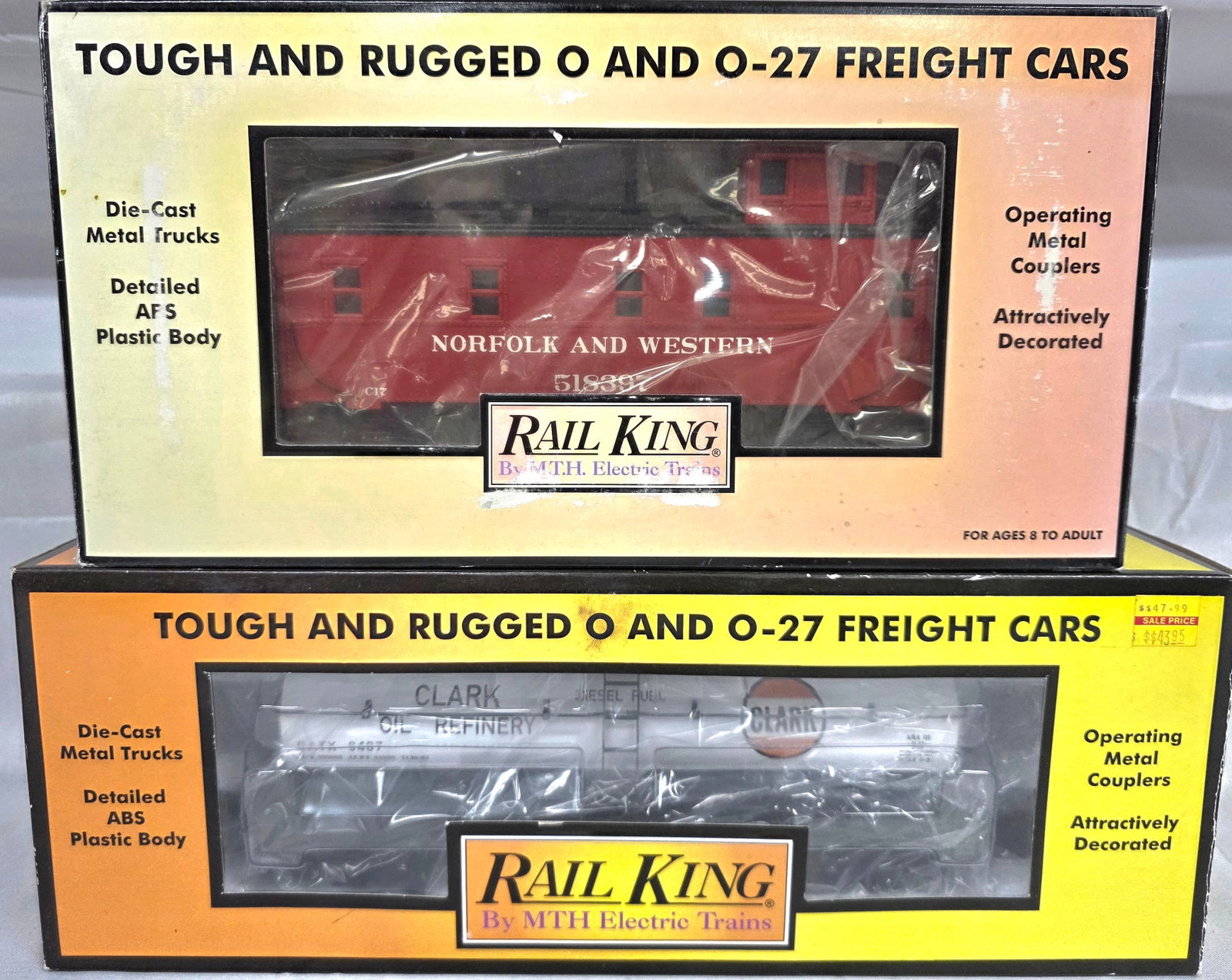 RailKing N & W Caboose & Clark Oil Tank Car Lot (1 of 2)