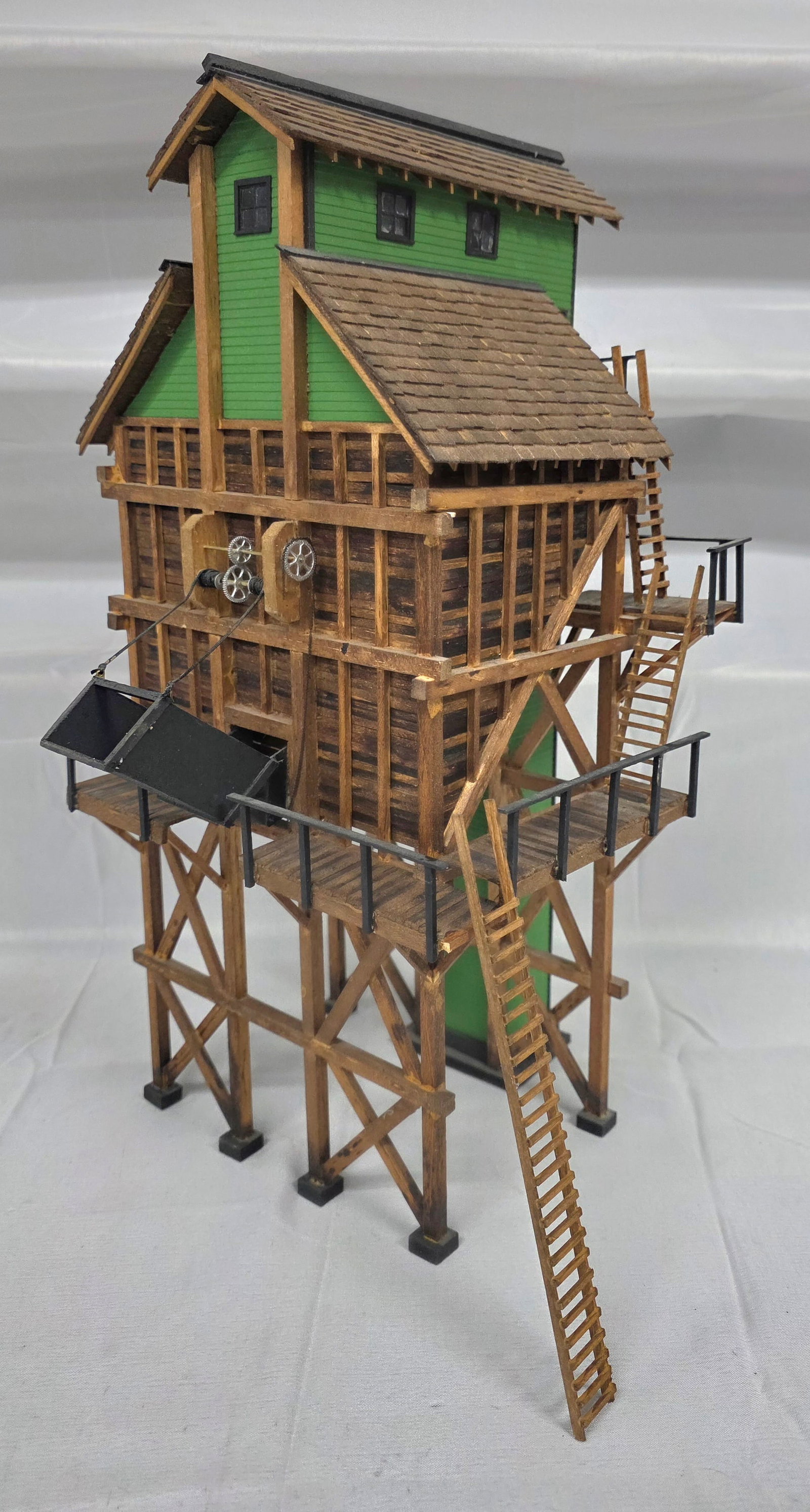 Vintage Custom Hand-Made Coaling Tower (1 of 5)