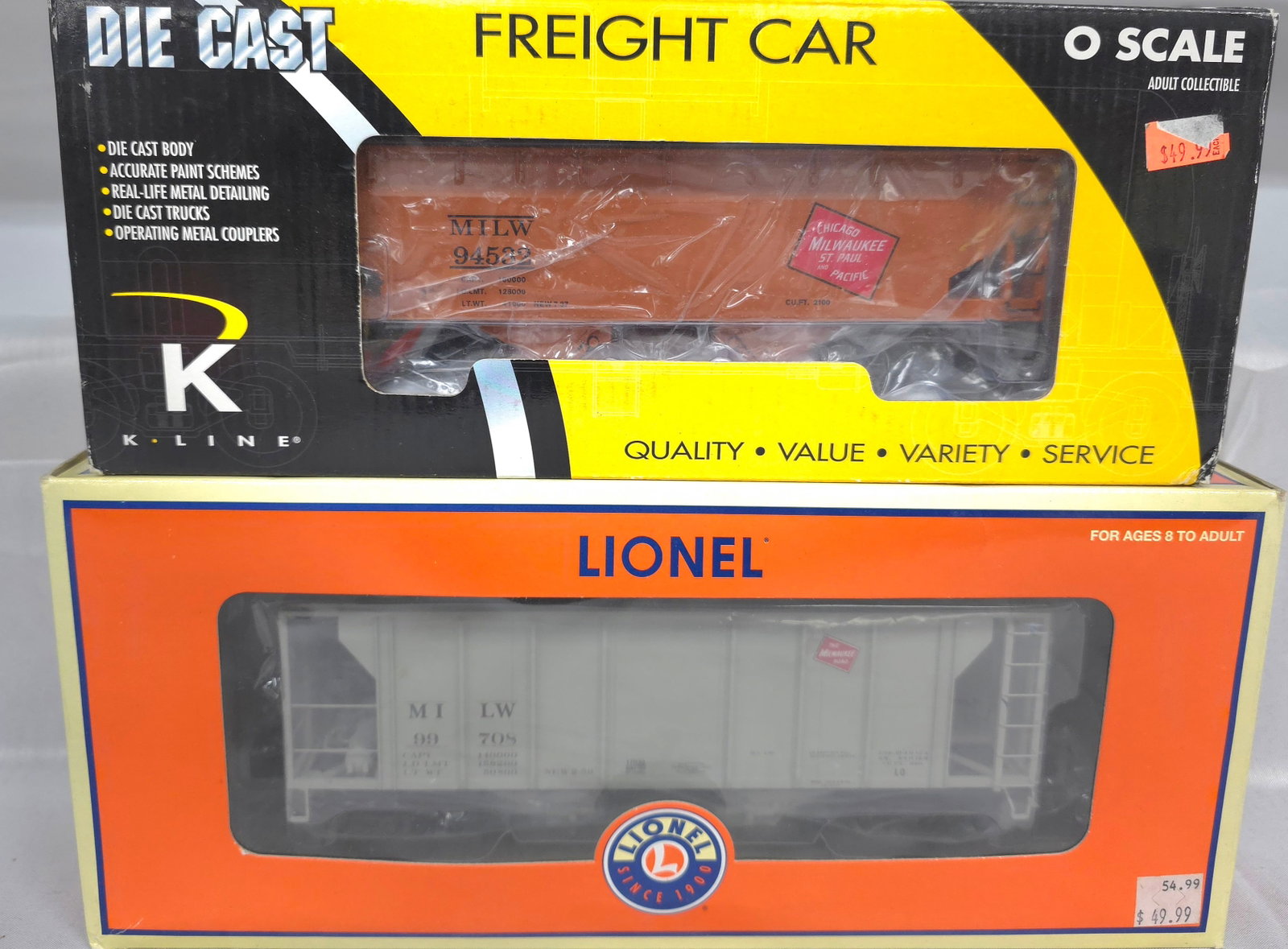 K-Line & Lionel 2 Bay Hopper Lot (NIB) C-10 (1 of 2)