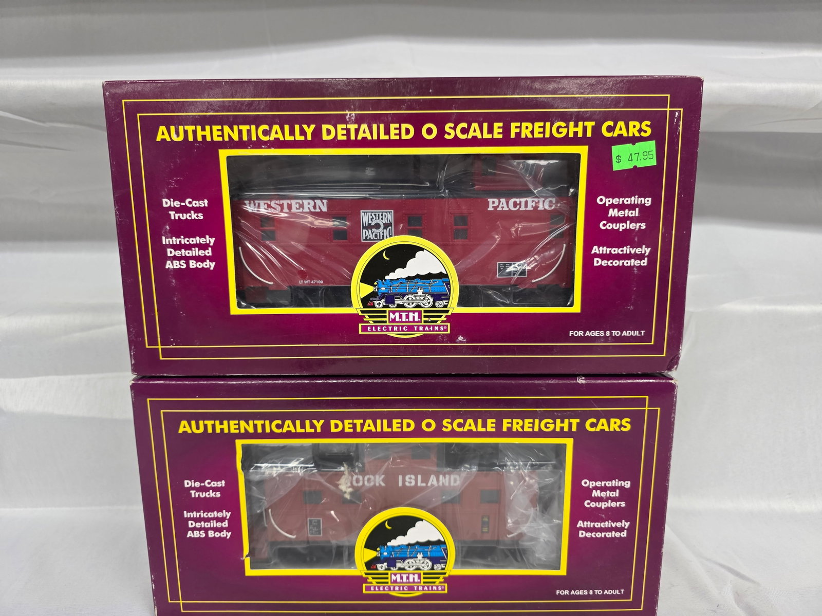 MTH Premier Caboose Lot of Two in C-10 (NIB) (1 of 2)