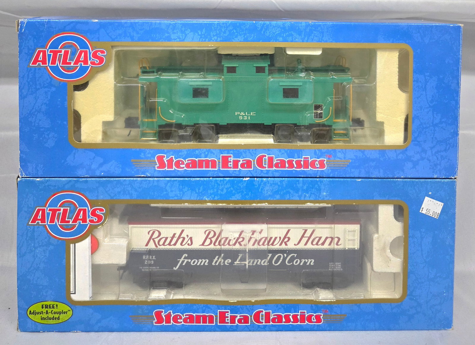 Atlas Caboose & Wood Refidgerator Car Lot of 2 (1 of 2)