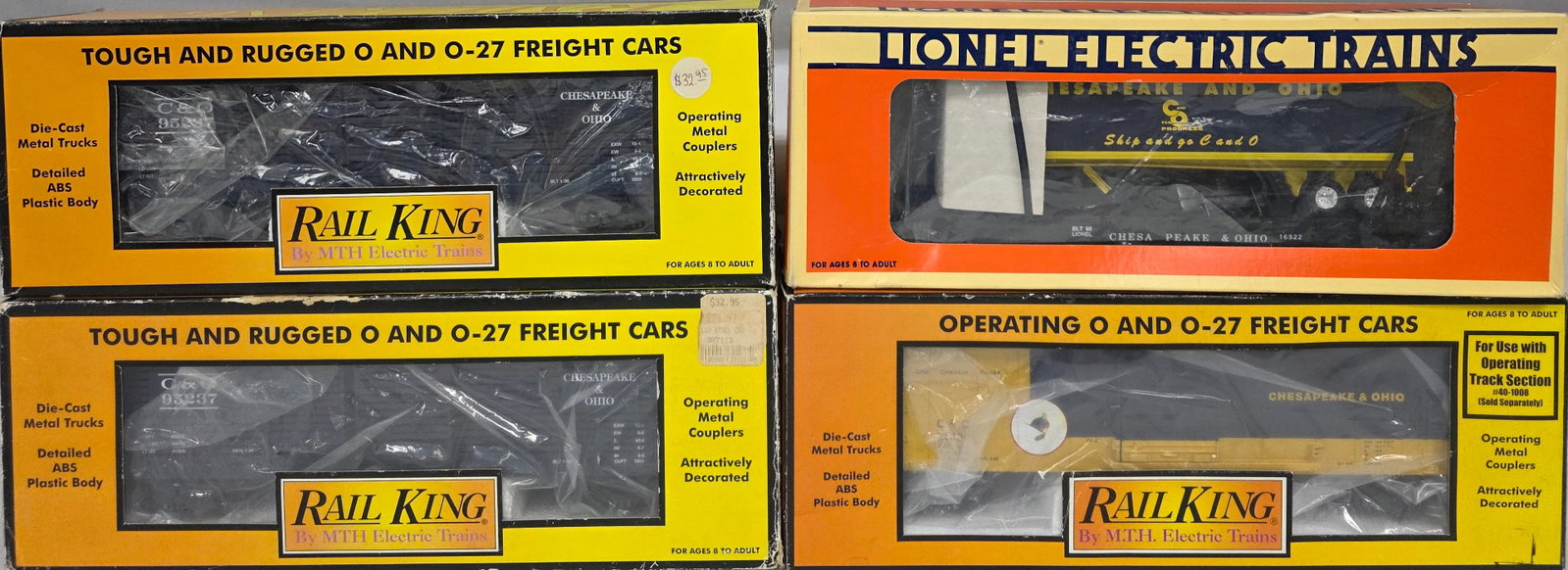 Lionel & RailKing Rolling Stock Lot of 4 (NIB) (1 of 2)