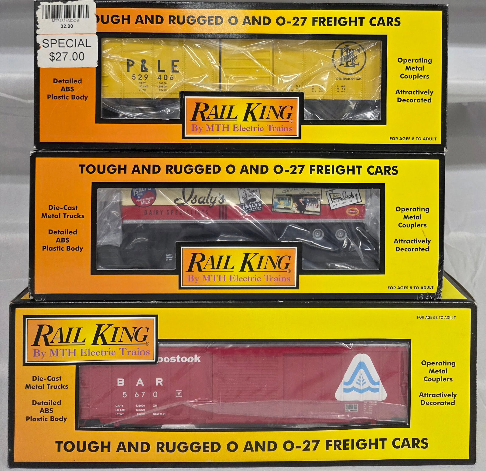 RailKing Rolling Stock Lot of 3 (NIB) (1 of 2)