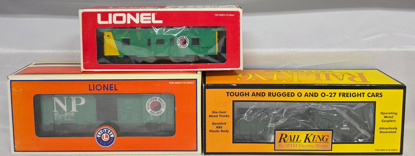 Lionel & RailKing NP Rolling Stock Lot of 3 (NIB) (1 of 2)