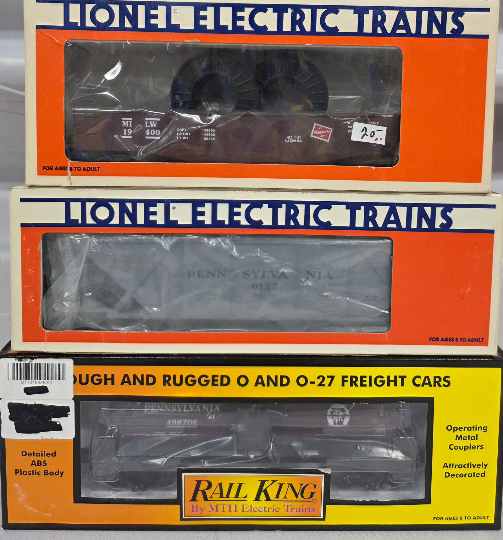 Lionel & RailKing Freight Car Lot of 3 (NIB) (1 of 2)