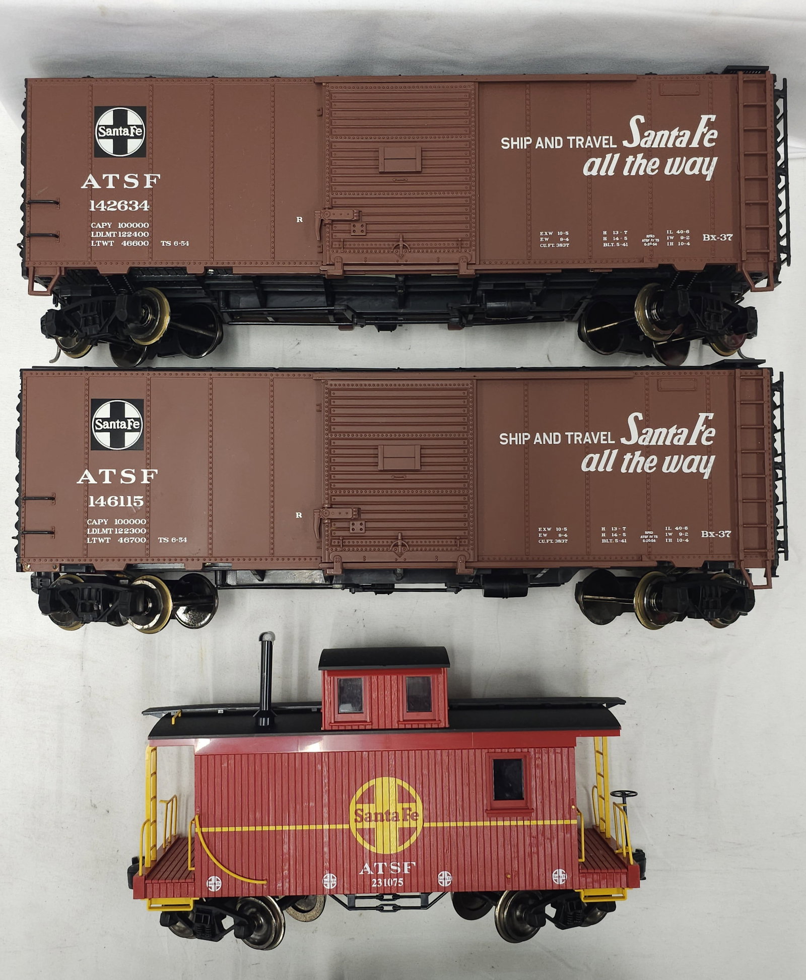 Santa Fe Aristo-Craft & Piko G-Scale Car Lot of 3 (1 of 5)