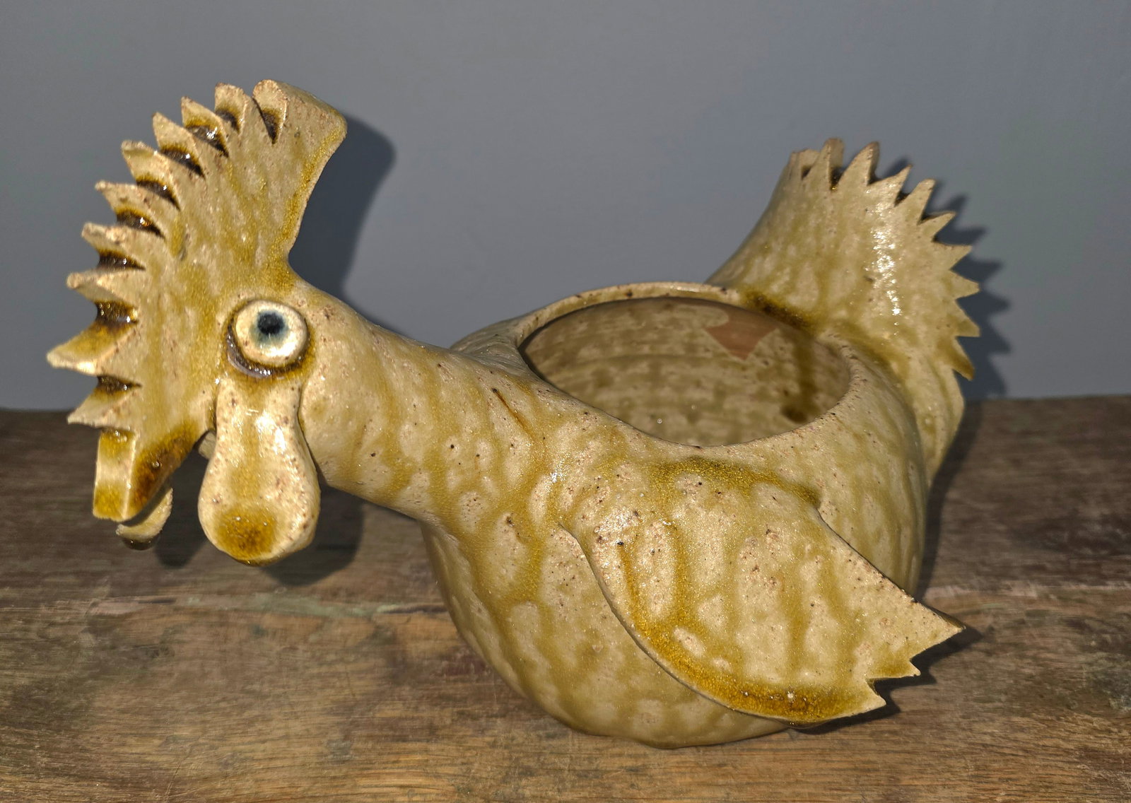 R. Armfield Folk Pottery Rooster Bowl (1 of 5)