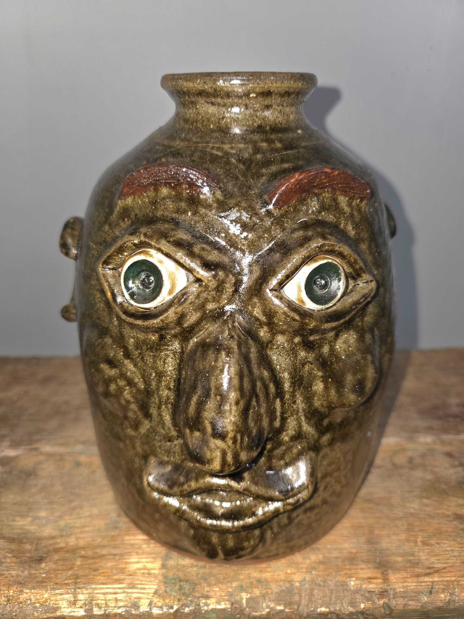 2006 Michael Boswell Meaders Homeplace Face Jug (1 of 5)