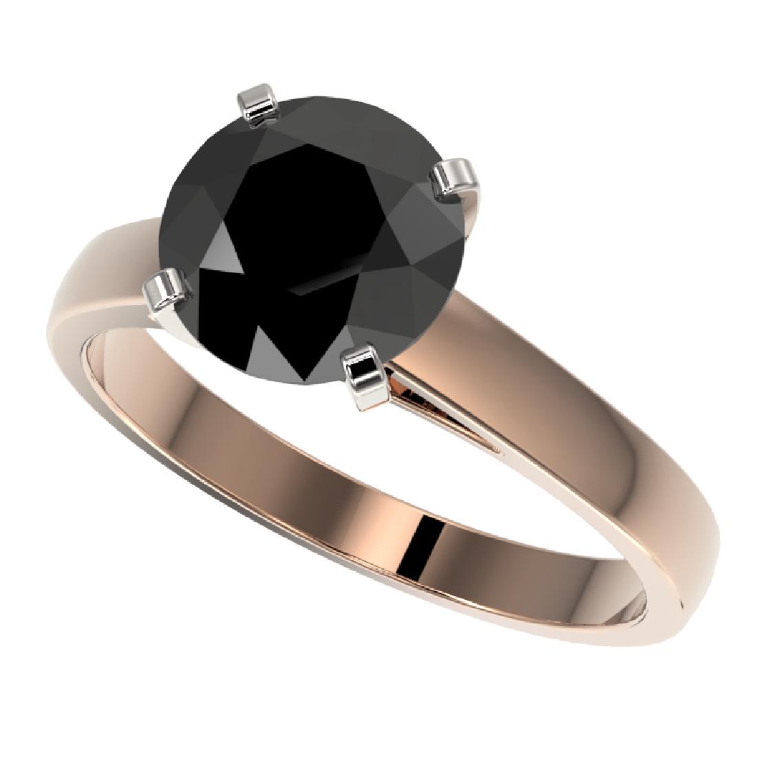 2.59 CTW Fancy Black VS Diamond Bridal Solitaire: 36564-REF#-64R7H ---- 2.59 CTW Fancy Black VS Diamond Bridal Solitaire Engagment Ring Gold Designer Brand Luxury Jewelry, made in the USA Retail Price: $3,900 Perfect factory sizing, Most rings at $20