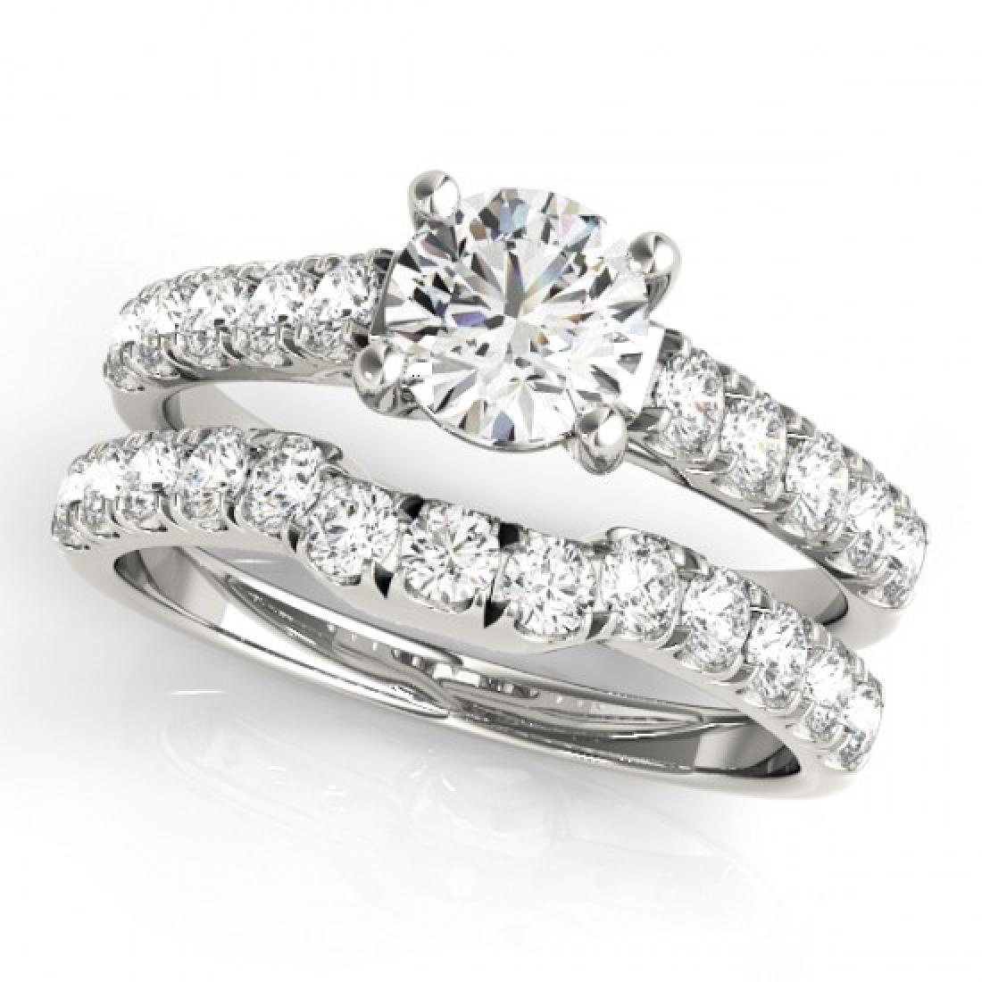 2.52 CTW Certified VS/SI Diamond 2pc Set Solitaire: 32093-REF#-579G6N ---- 2.52 CTW Certified VS/SI Diamond 2pc Set Solitaire Wedding 14K Gold Designer Brand Luxury Jewelry, made in the USA Retail Price: $34,800 Perfect factory sizing, Most rings at $2