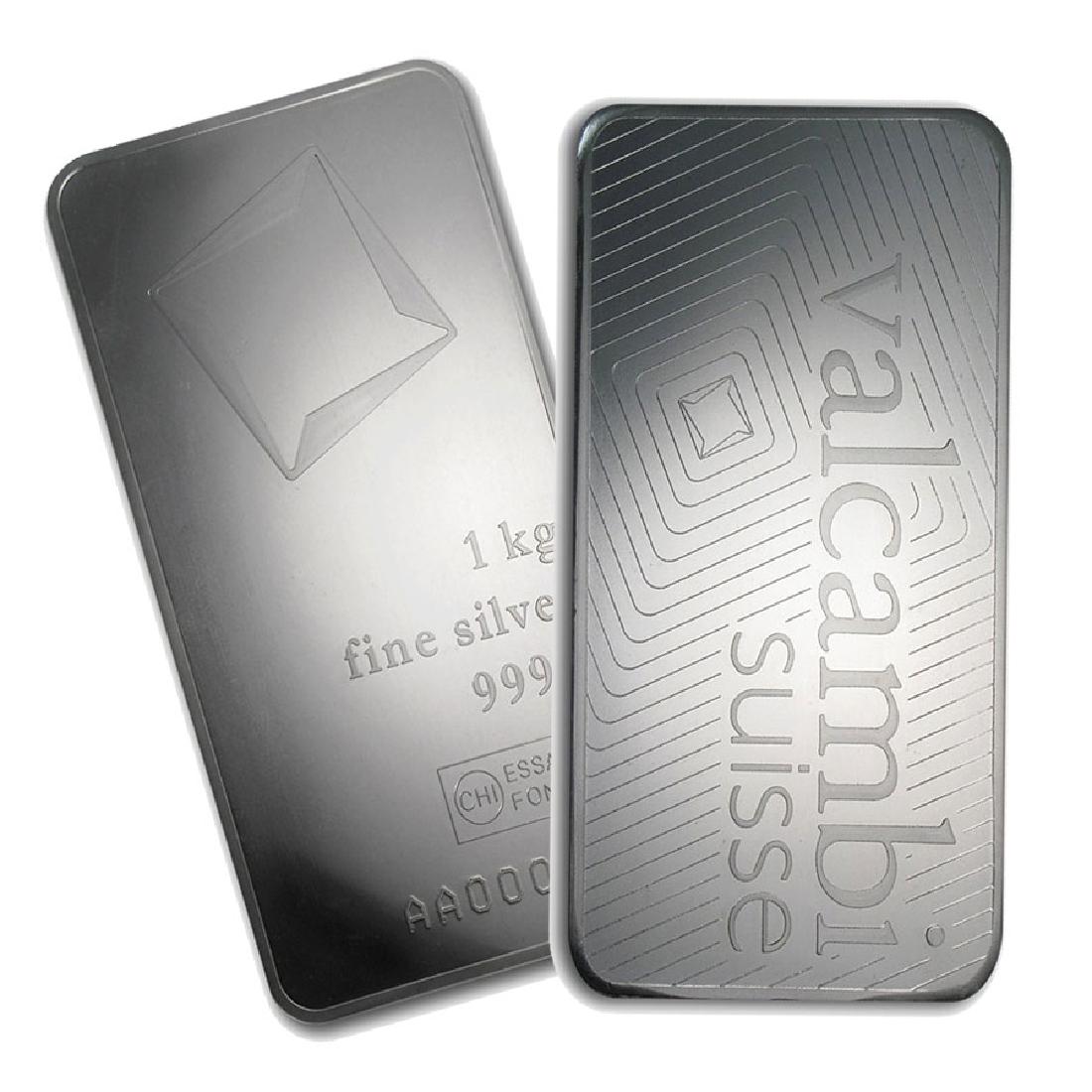 One piece 1 kilo 0.999 Fine Silver Bar Valcambi with: SKU: 78911 ---- One piece 1 kilo 0.999 Fine Silver Bar Valcambi with Assay - REF#78911