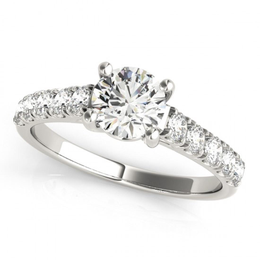 1.05 CTW Certified VS/SI Diamond Solitaire Ring 18K: 28128 - REF-196K2R ---- 1.05 CTW Certified VS/SI Diamond Solitaire Ring 18K White Gold ---- Luxury Designer Brand Ring Appraised at $10,800 Certificate Number US28128 18k White gold, Ring Size is 7, R