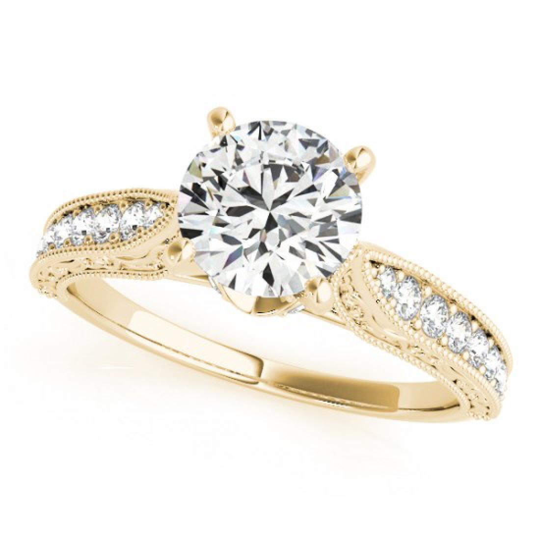 1.5 CTW Certified VS/SI Diamond Solitaire Antique Ring: 27362 - REF-423N5A ---- 1.5 CTW Certified VS/SI Diamond Solitaire Antique Ring 18K Yellow Gold ---- Luxury Designer Brand Ring Appraised at $25,400 Certificate Number US27362 18k Yellow gold, Ring Siz