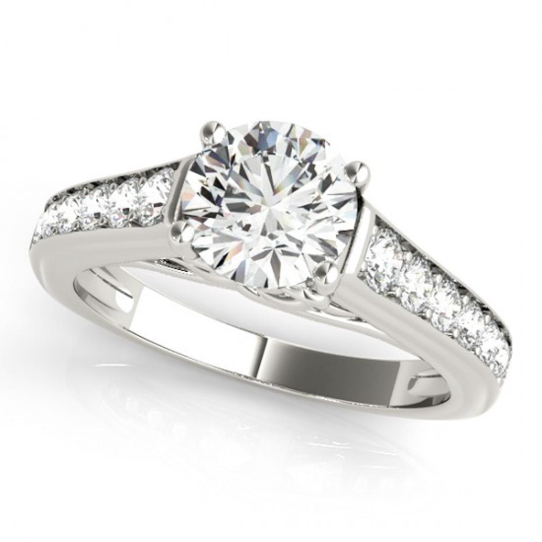 1.25 CTW Certified VS/SI Diamond Solitaire Ring 18K: 27504 - REF-218X7Y ---- 1.25 CTW Certified VS/SI Diamond Solitaire Ring 18K White Gold ---- Luxury Designer Brand Ring Appraised at $10,850 Certificate Number US27504 18k White gold, Ring Size is 7, R