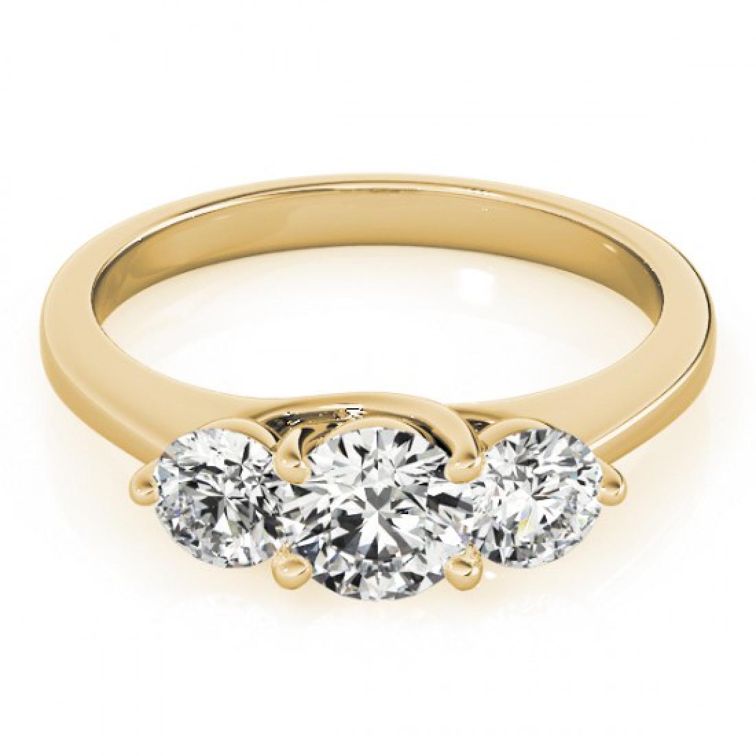 1 CTW Certified VS/SI Diamond 3 Stone Solitaire Ring: REF-158T4M -28013 ---- 1 CTW Certified VS/SI Diamond 3 Stone Solitaire Ring 18K Yellow Gold ---- Luxury Designer Brand Ring Appraised at $8,700 Certificate Number US28013 18k Yellow gold, Ring Size is
