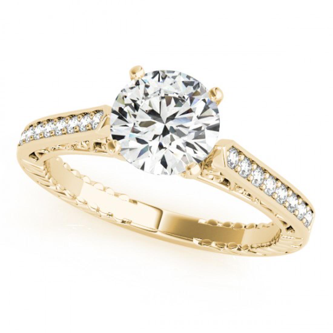 0.65 CTW Certified VS/SI Diamond Solitaire Antique Ring: REF-113M6H -27371 ---- 0.65 CTW Certified VS/SI Diamond Solitaire Antique Ring 18K Yellow Gold ---- Luxury Designer Brand Ring Appraised at $6,250 Certificate Number US27371 18k Yellow gold, Ring Size