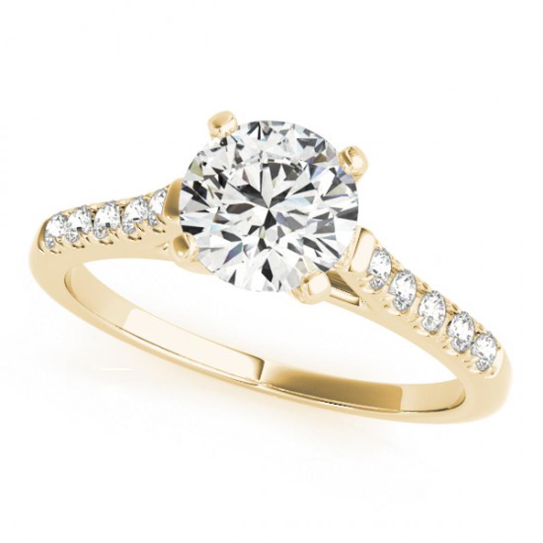 0.77 CTW Certified VS/SI Diamond Solitaire Ring 18K: REF-118N8Y -27578 ---- 0.77 CTW Certified VS/SI Diamond Solitaire Ring 18K Yellow Gold ---- Luxury Designer Brand Ring Appraised at $6,550 Certificate Number US27578 18k Yellow gold, Ring Size is 7, R