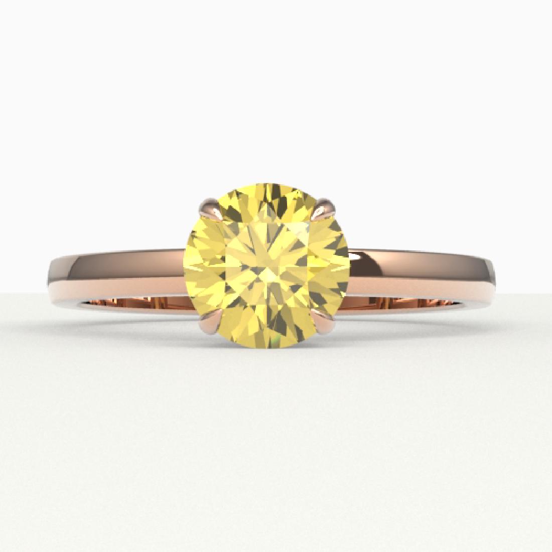 2 CTW Citrine Designer Inspired Solitaire Engagement: REF-25N6Y -22217 ---- 2 CTW Citrine Designer Inspired Solitaire Engagement Ring 14K Rose Gold ---- Luxury Designer Brand Ring Appraised at $1,550 Certificate Number US22217 14k Rose gold, Ring Size is