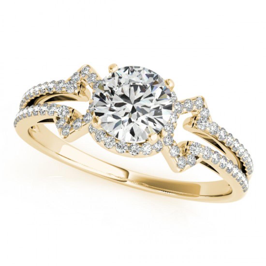 1.11 CTW Certified VS/SI Diamond Solitaire Ring 18K: REF-203X5T -27971 ---- 1.11 CTW Certified VS/SI Diamond Solitaire Ring 18K Yellow Gold ---- Luxury Designer Brand Ring Appraised at $11,200 Certificate Number US27971 18k Yellow gold, Ring Size is 7, 