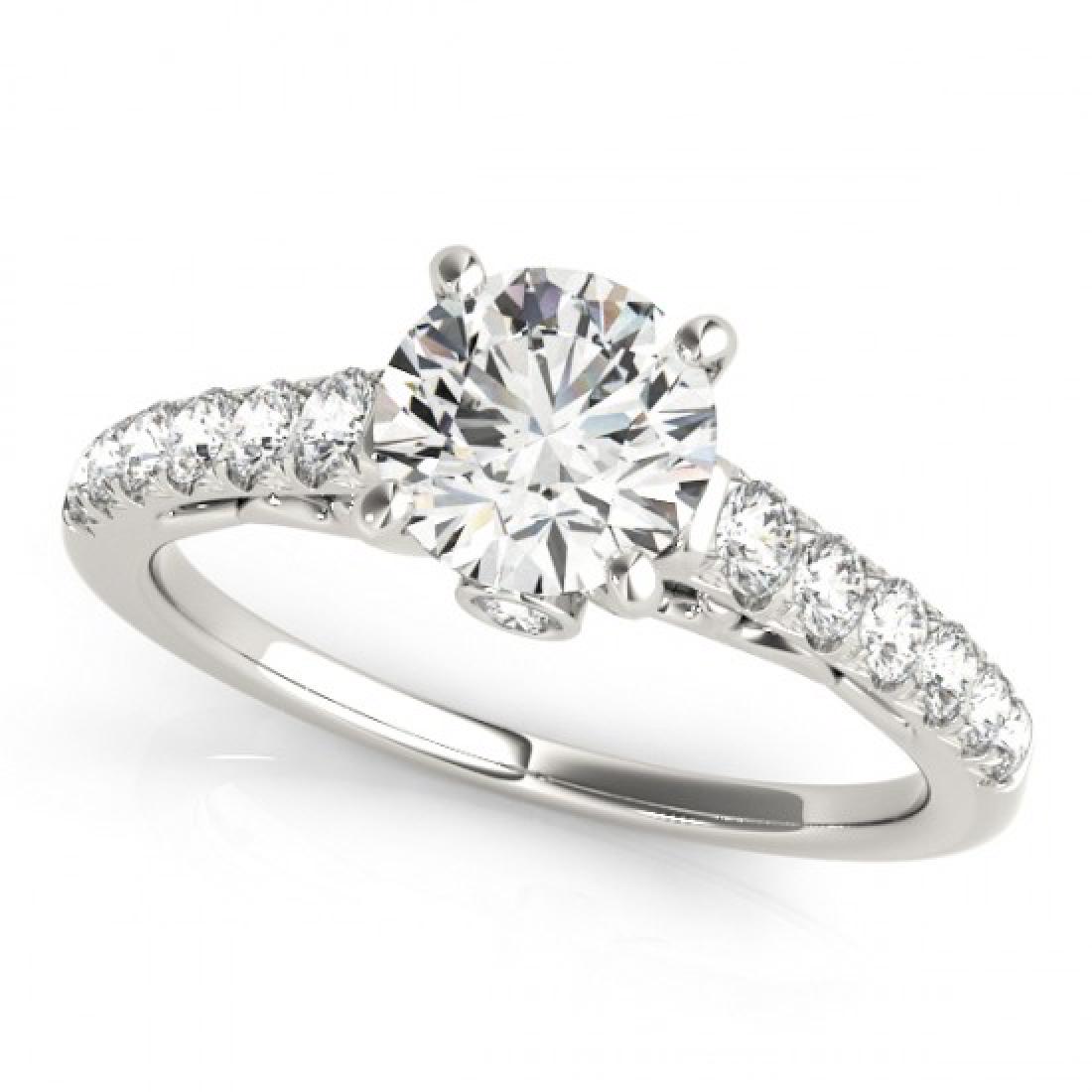 1.25 CTW Certified VS/SI Diamond Solitaire Ring 18K: REF-211Y3K -27594 ---- 1.25 CTW Certified VS/SI Diamond Solitaire Ring 18K White Gold ---- Luxury Designer Brand Ring Appraised at $11,600 Certificate Number US27594 18k White gold, Ring Size is 7, Ri