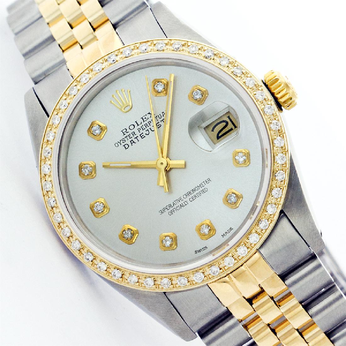 Rolex Ladies Two Tone 14K Gold/SS, Diamond Dial &: REF-434T5K ---- Rolex Ladies Two Tone 14K Gold/ss, Diamond Dial & Diamond Bezel, Sapphire CrystalThis watch is in Excellent Condition.Newly serviced & Polished to Factory specifications. Prepetual, Se