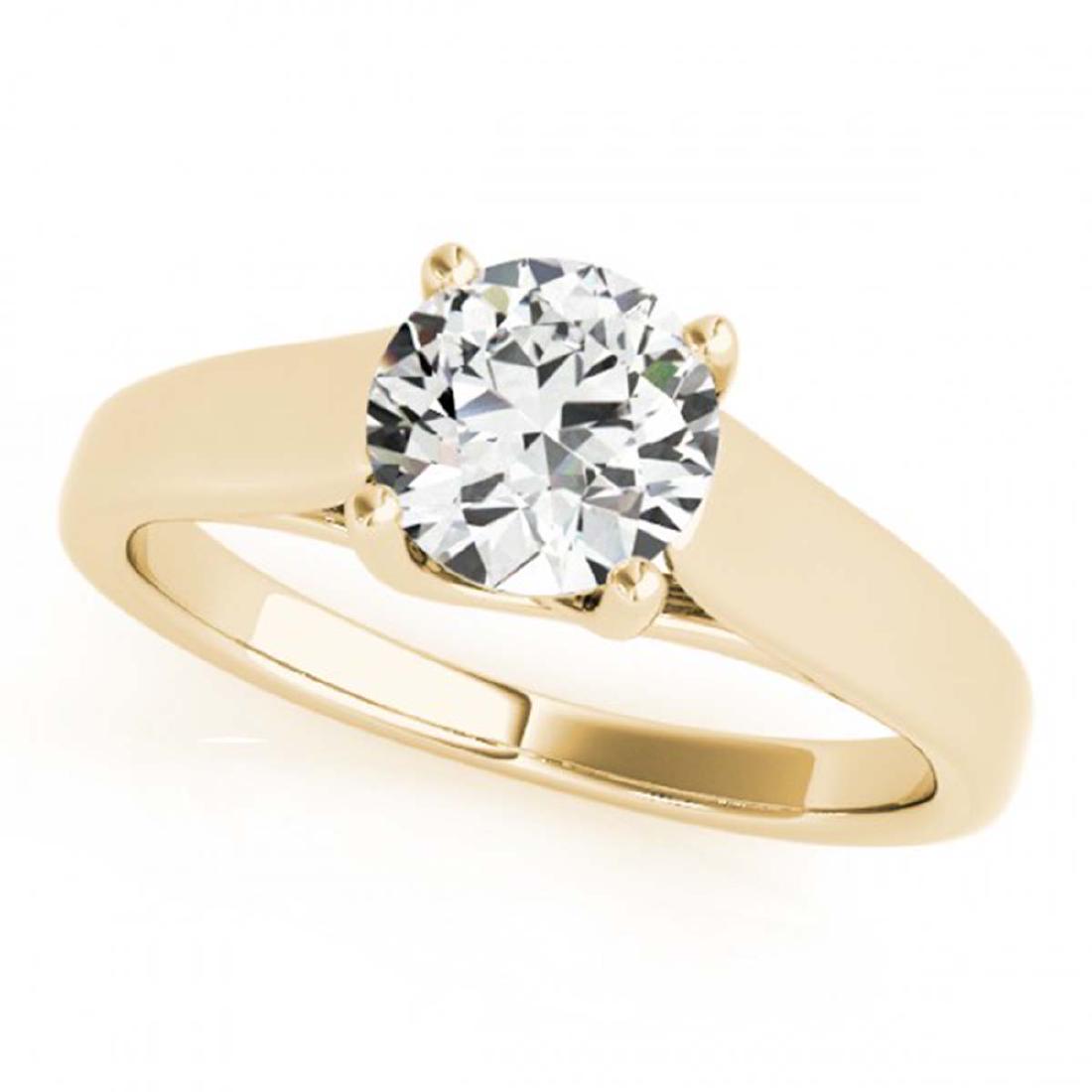 0.75 CTW Certified VS/SI Diamond Solitaire Ring 18K: REF-181X6T -28151 ---- 0.75 CTW Certified VS/SI Diamond Solitaire Ring 18K Yellow Gold ---- Luxury Designer Brand Ring Appraised at $10,000 Certificate Number US28151 18k Yellow gold, Ring Size is 7, 