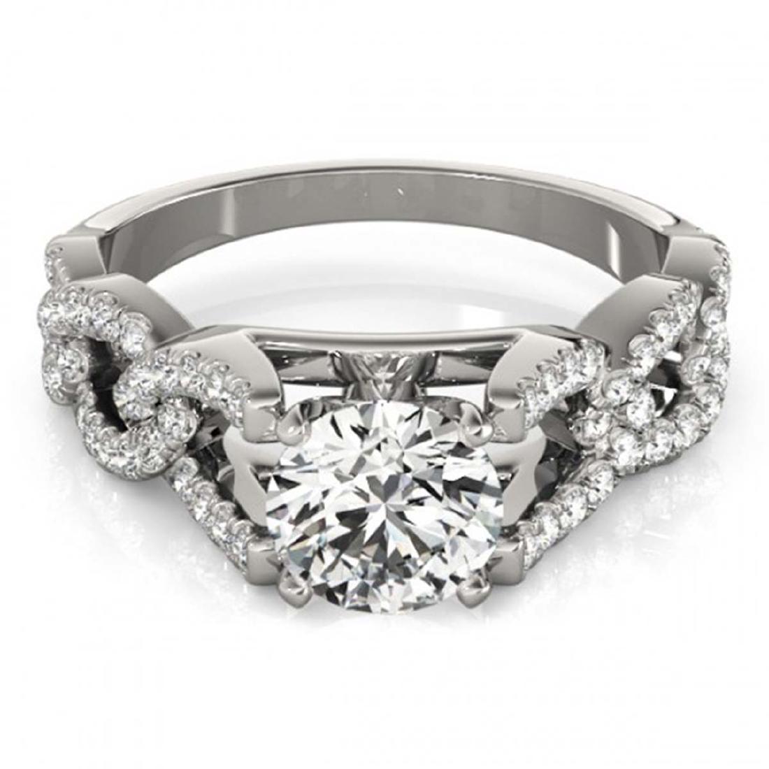 1.25 CTW Certified VS/SI Diamond Solitaire Ring 18K: REF-223X3T -27834 ---- 1.25 CTW Certified VS/SI Diamond Solitaire Ring 18K White Gold ---- Luxury Designer Brand Ring Appraised at $11,050 Certificate Number US27834 18k White gold, Ring Size is 7, Ri