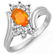 0.65 CTW Opal & Diamond Ring 10K White Gold