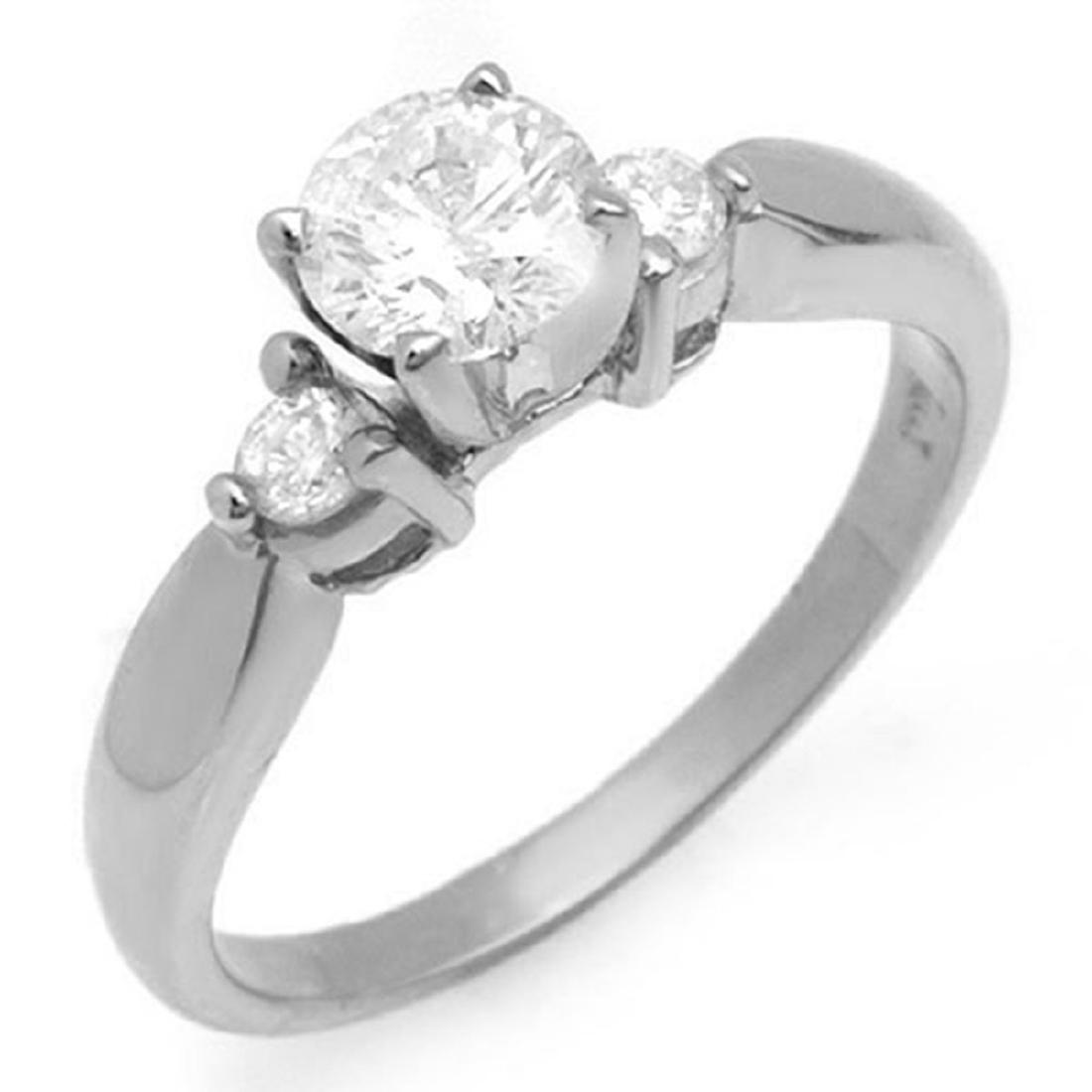 0.75 ctw VS/SI Diamond Solitaire Ring 14K White Gold -: REF-119R5K - SKU:11630 ---- 0.75 ctw VS/SI Diamond Solitaire Ring 14K White Gold Designer Brand Luxury Jewelry, made in the USA Suggested Retail Price: $5,250 Factory offers perfect factory sizing, fo