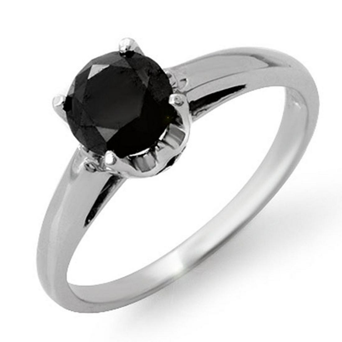 1.0 ctw VS Black Diamond Solitaire Ring 14K White Gold: REF-41A8V - SKU:11792 ---- 1.0 ctw VS Black Diamond Solitaire Ring 14K White Gold Designer Brand Luxury Jewelry, made in the USA Suggested Retail Price: $2,300 Factory offers perfect factory sizing, f