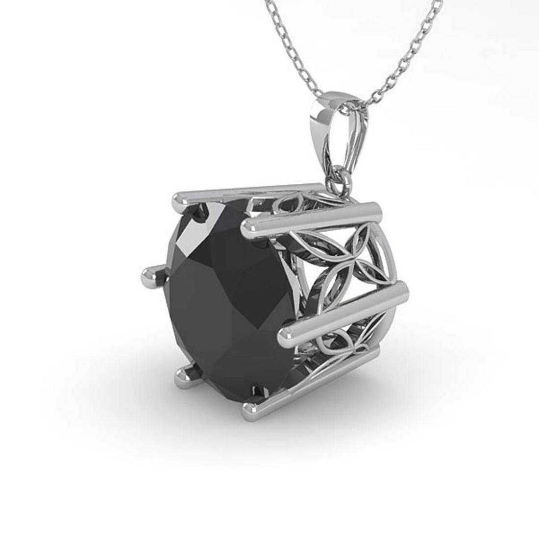 2 ctw Black Diamond Solitaire Necklace 18K White Gold -: REF-54X2R - SKU:35877 ---- 2 ctw Black Diamond Solitaire Necklace 18K White Gold Designer Brand Luxury Jewelry, made in the USA Suggested Retail Price: $2,900 Factory offers perfect factory sizing, fo
