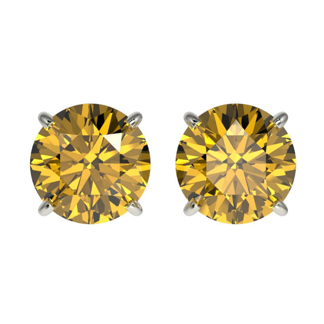 1.92 ctw Intense Yellow Diamond Stud Earrings 10K White: REF-360W2H - SKU:36662 ---- 1.92 ctw Intense Yellow Diamond Stud Earrings 10K White Gold Designer Brand Luxury Jewelry, made in the USA Suggested Retail Price: $16,800 Factory offers perfect factory s