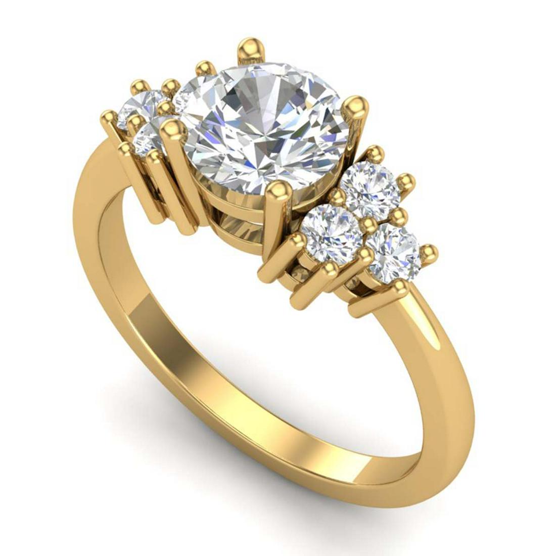 1.50 ctw VS/SI Diamond Solitaire Ring 18K Yellow Gold -: REF-409K3W - SKU:36940 ---- 1.50 ctw VS/SI Diamond Solitaire Ring 18K Yellow Gold Designer Brand Luxury Jewelry, made in the USA Suggested Retail Price: $22,500 Factory offers perfect factory sizing, 