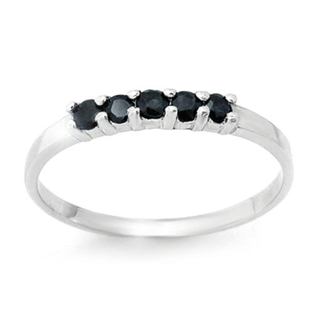 0.25 ctw Blue Sapphire Ring 10k White Gold - REF-8X2A: REF-8X2A - SKU: 12591 ---- 0.25 ctw Blue Sapphire Ring 10k White Gold Designer Brand Luxury Jewelry, made in the USA Suggested Retail Price: $650 Factory offers perfect factory sizing, for all rings &