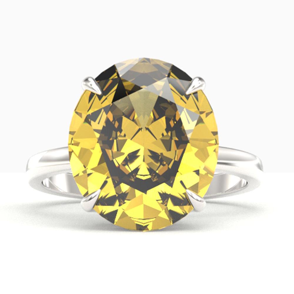 9 ctw Citrine Designer Solitaire Engagment Ring 18k: REF-40X9A - SKU: 22098 ---- 9 ctw Citrine Designer Solitaire Engagment Ring 18k White Gold Designer Brand Luxury Jewelry, made in the USA Suggested Retail Price: $3,500 Factory offers perfect factory 