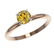 0.76 ctw Certified Intense Yellow Diamond Engagment - 2
