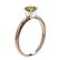 0.76 ctw Certified Intense Yellow Diamond Engagment - 3