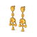 16 ctw Citrine Earrings Designer Vintage 10k Yellow