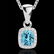 1.25 ctw Sky Blue Topaz & Micro VS/SI Diamond Necklace - 2
