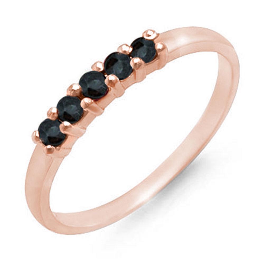 0.25 ctw Blue Sapphire Ring 10k Rose Gold - REF-8K2Y: REF-8K2Y - SKU: 12590 ---- 0.25 ctw Blue Sapphire Ring 10k Rose Gold Designer Brand Luxury Jewelry, made in the USA Suggested Retail Price: $650 Factory offers perfect factory sizing, for all rings & 