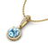 2.75 ctw Sky Blue Topaz & Micro Pave Diamond Necklace