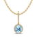 2.75 ctw Sky Blue Topaz & Micro Pave Diamond Necklace - 2