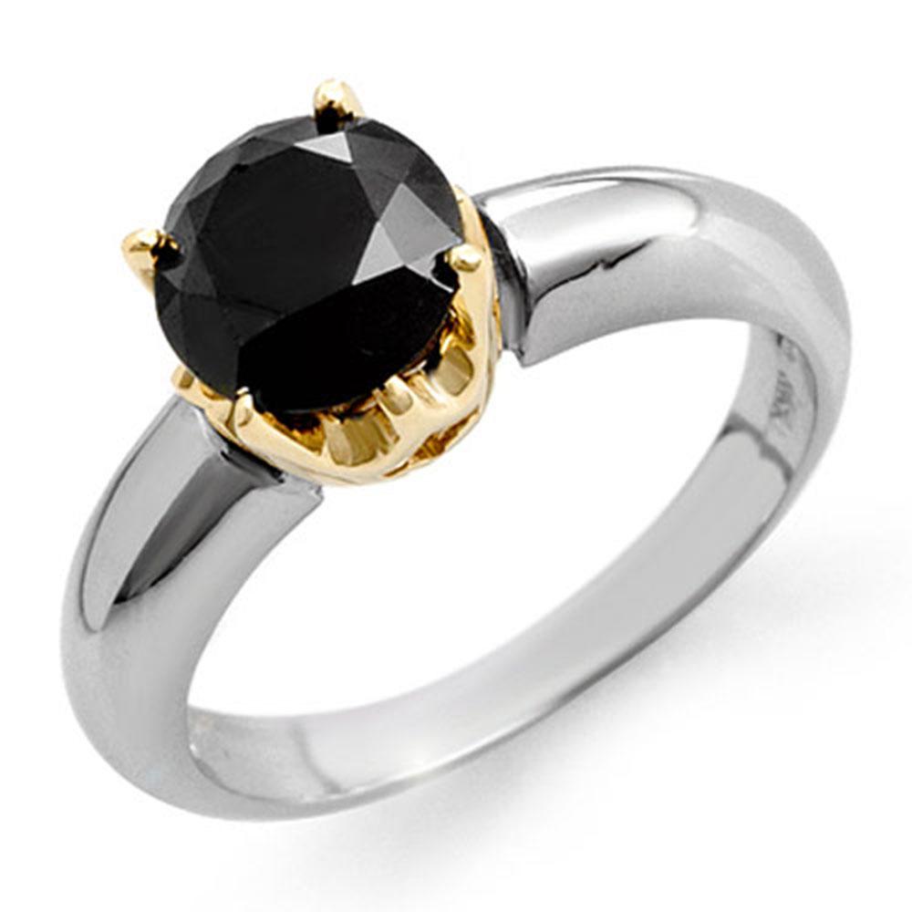1.75 ctw VS Certified Black Diamond Ring 2-Tone 14k: REF-49M8G - SKU: 11814 ---- 1.75 ctw VS Certified Black Diamond Ring 2-Tone 14k 2-Tone Gold Designer Brand Luxury Jewelry, made in the USA Suggested Retail Price: $3,900 Factory offers perfect factory