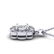 0.75 ctw VS/SI Diamond Art Deco Necklace 14k White Gold - 3