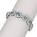 30.95 ctw Blue Topaz & Diamond Bracelet 18K White Gold - 2